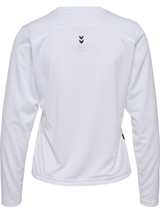 hmlPULSE WORKOUT W T-SHIRT L/S, WHITE hmlPULSE WORKOUT W T-SHIRT L/S, WHITE, packshot