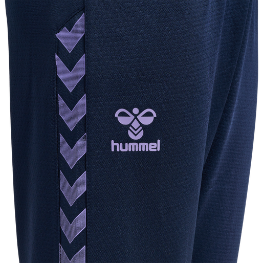 hmlSTALTIC TRAINING PANTS KIDS, MARINE/PAISLEY PURPLE, packshot