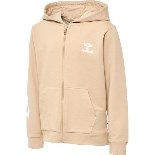 hmlTRECE ZIP HOODIE, HUMUS, packshot