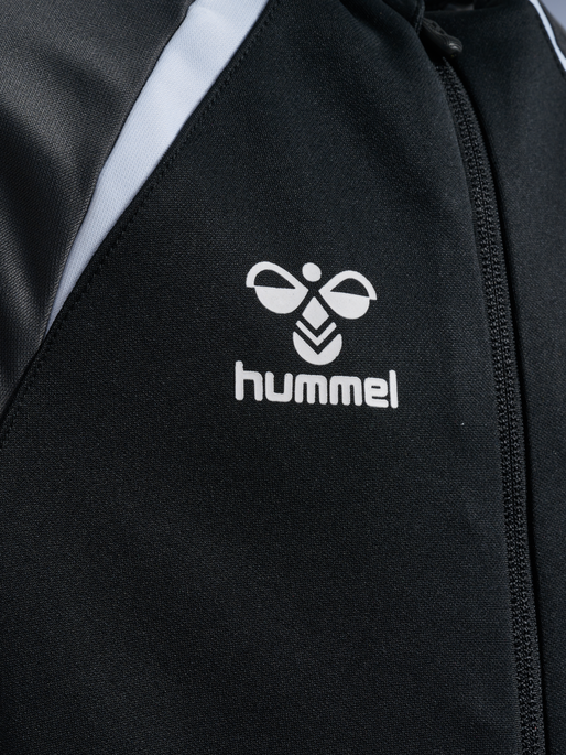 hmlLEAD 2.0 TRACK ZIP JACKET KIDS, BLACK/ASPHALT hmlLEAD 2.0 TRACK ZIP JACKET KIDS, BLACK/ASPHALT, packshot