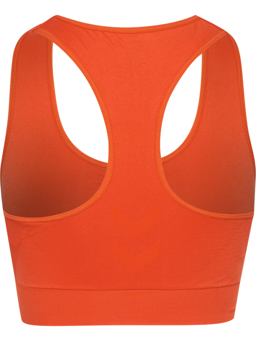 hmlTIF SEAMLESS SPORTS TOP, TANGERINE TANGO, packshot
