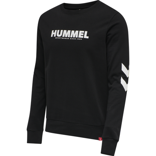 hmlLEGACY SWEATSHIRT, BLACK, packshot