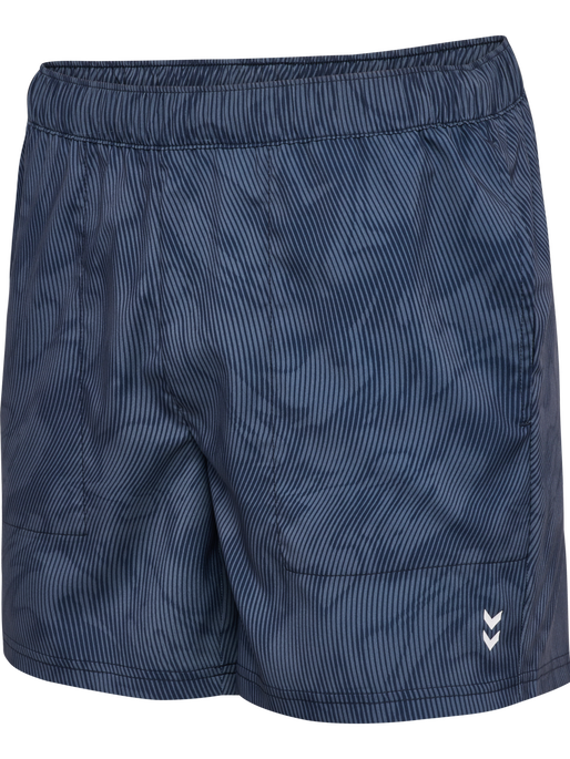 hmlPULSE AOP WORKOUT SHORTS SET, BLUE MIRAGE/DRESS BLUE, packshot