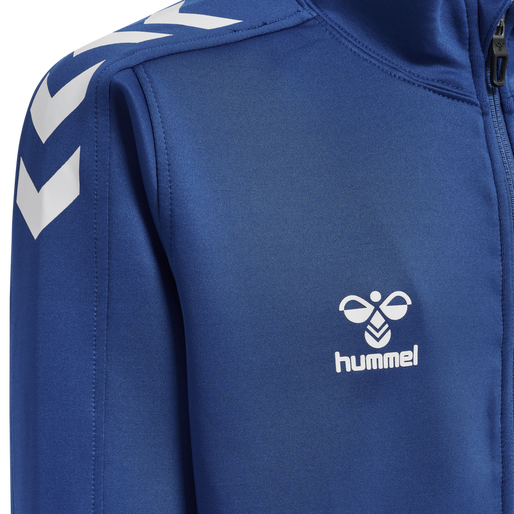 hmlCORE XK POLY ZIP SWEAT KIDS, TRUE BLUE, packshot