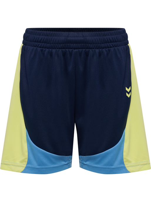 hmlJR GOAL BLOCK SHORTS, DRESS BLUES, packshot