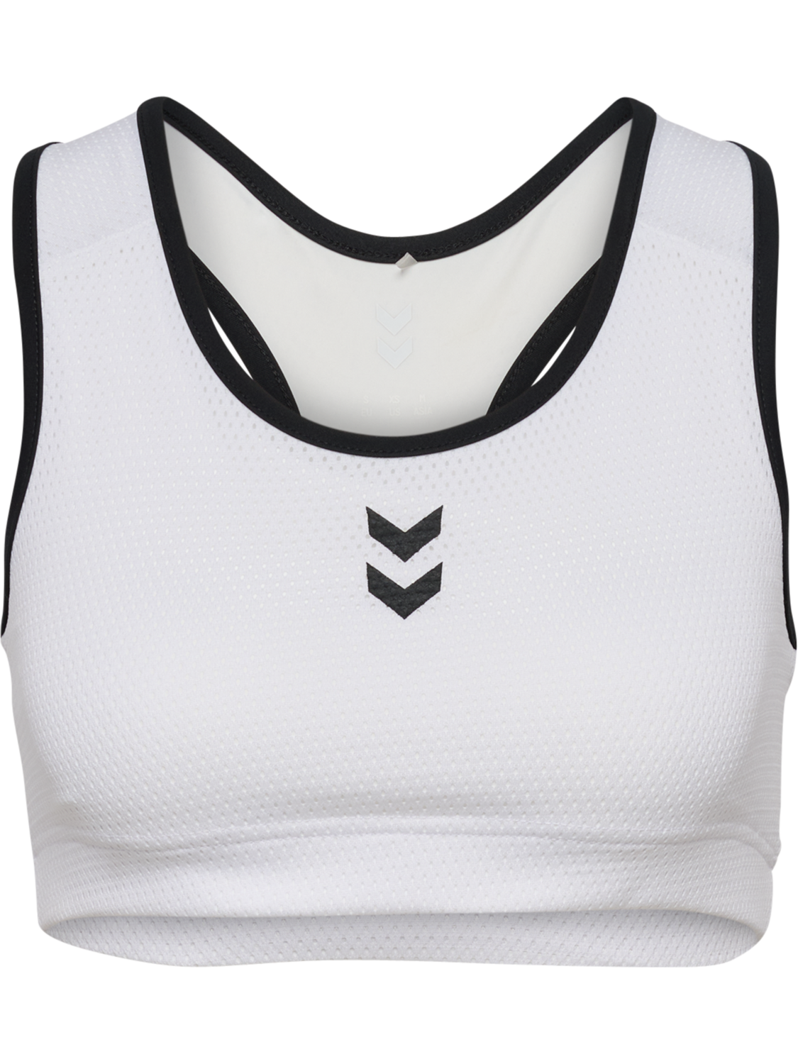 hmlPULSE MESH W TOP, WHITE/BLACK, packshot