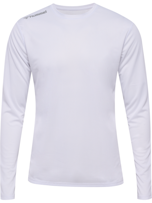 hmlRUN JERSEY L/S, WHITE hmlRUN JERSEY L/S, WHITE, packshot