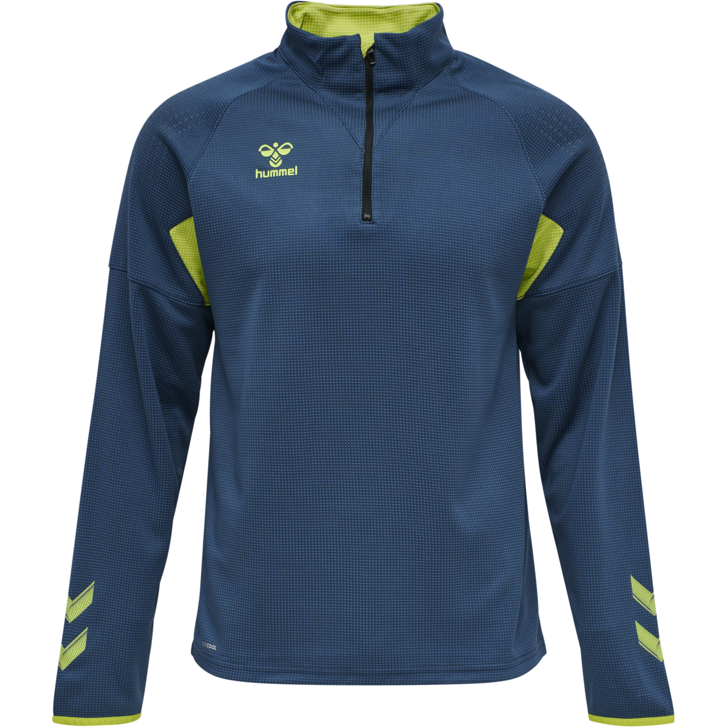 hmlLEAD PRO HALF ZIP, DARK DENIM, packshot