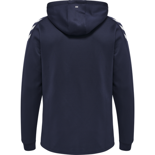hmlCORE XK POLY SWEAT HOODIE, MARINE, packshot