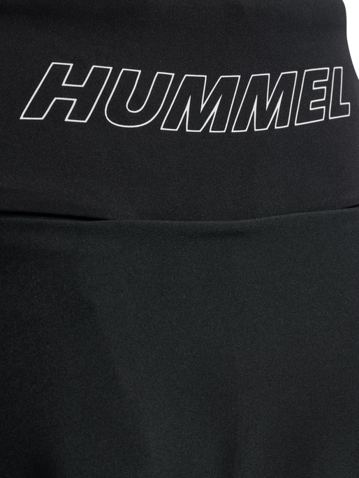 hmlCOURT MID WAIST POCKET SKIRT W, BLACK, packshot