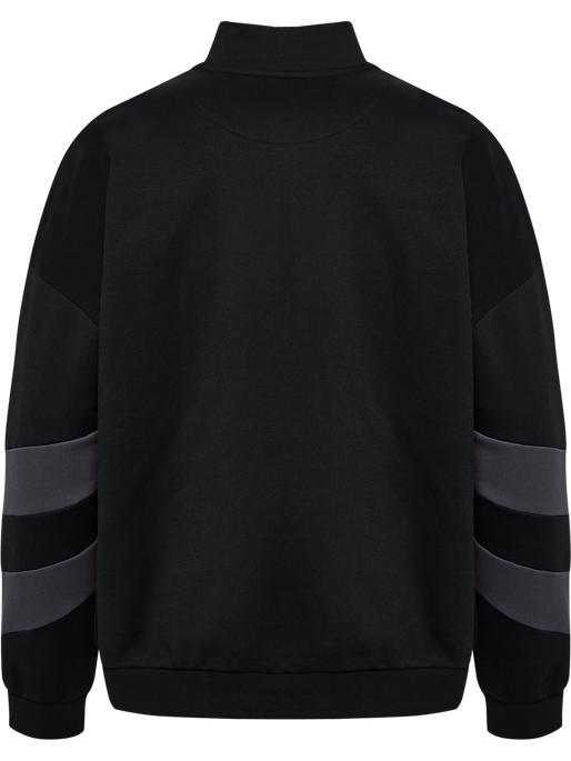 hmlOVERSIZED HALFZIP SW, BLACK/EBONY hmlOVERSIZED HALFZIP SW, BLACK/EBONY, packshot