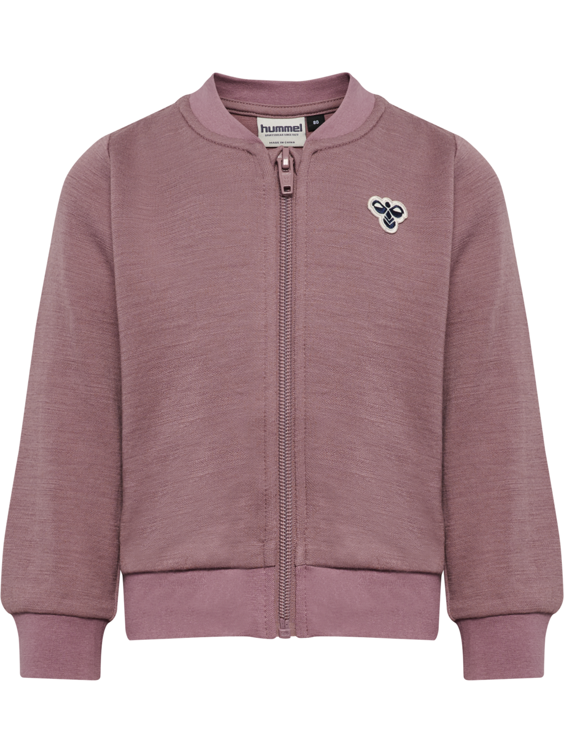 hmlMINI WOOL ZIP JACKET BEE, TWILIGHT MAUVE, packshot
