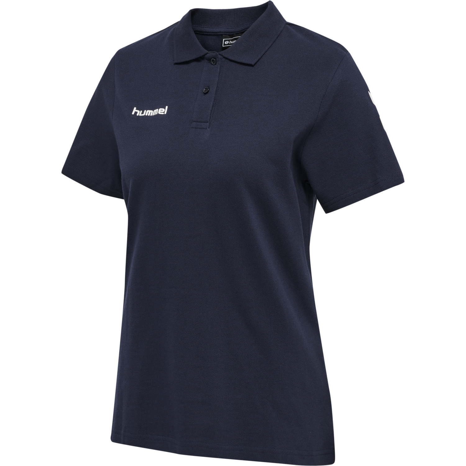 HUMMEL GO COTTON POLO WOMAN, MARINE, packshot