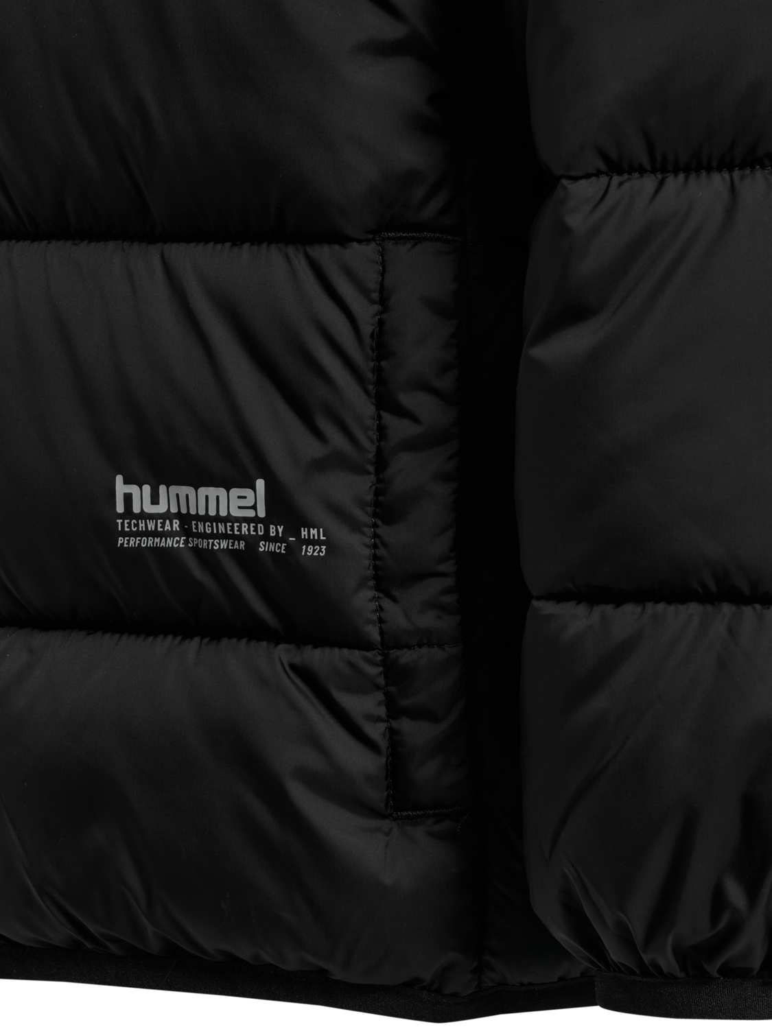 hmlJR LIGHTWEIGHT PUFFER JACKET, BLACK, packshot