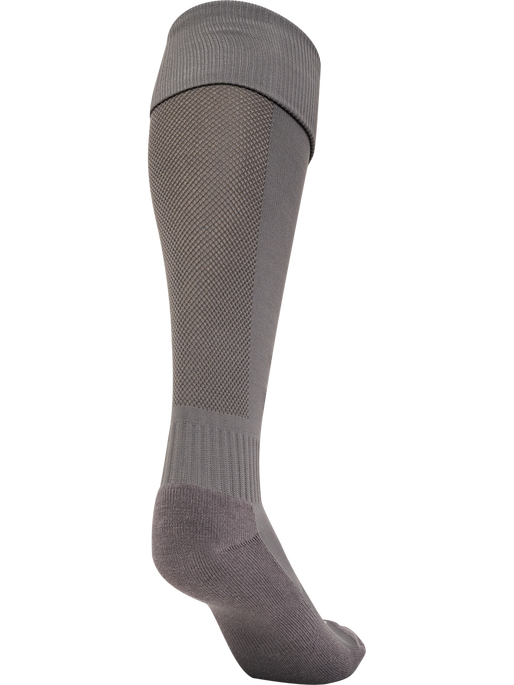 hmlESSENTIAL FOOTBALL SOCKS, STEEL GRAY/WHITE, packshot