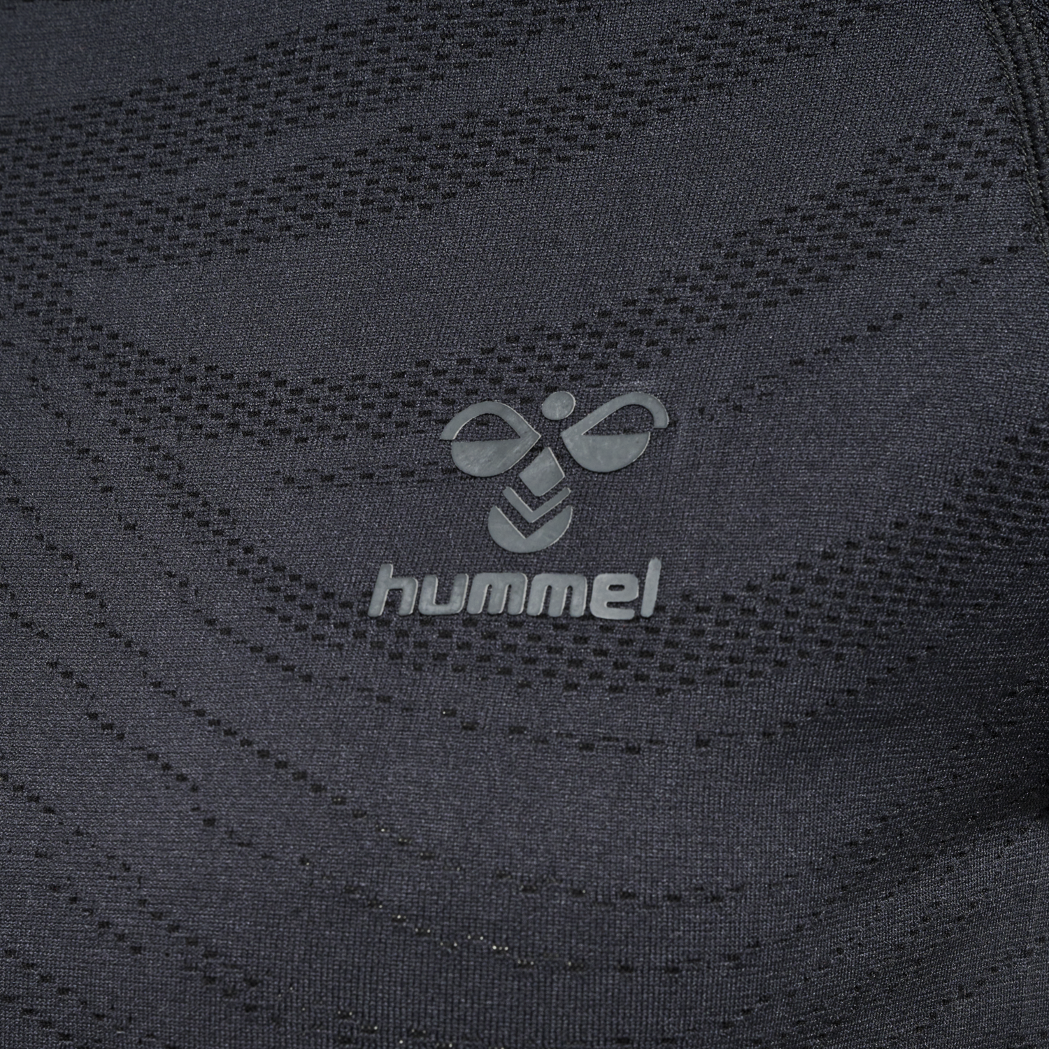hmlONGRID SEAMLESS L/S WO, JET BLACK/FORGED IRON, packshot