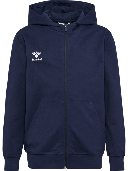 hmlGO 2.0 ZIP HOODIE KIDS, MARINE, packshot