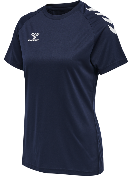 hmlCORE XK CORE POLY TEE  S/S WOMAN, MARINE hmlCORE XK CORE POLY TEE  S/S WOMAN, MARINE, packshot