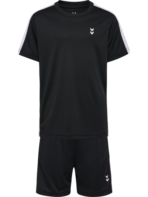 hmlJR PULSE CONTRAST SET, BLACK, packshot