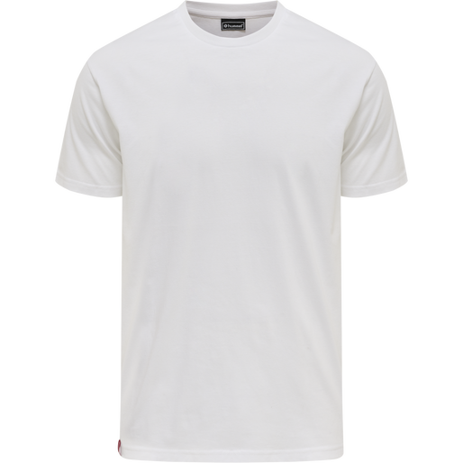 hmlRED BASIC T-SHIRT S/S, WHITE, packshot