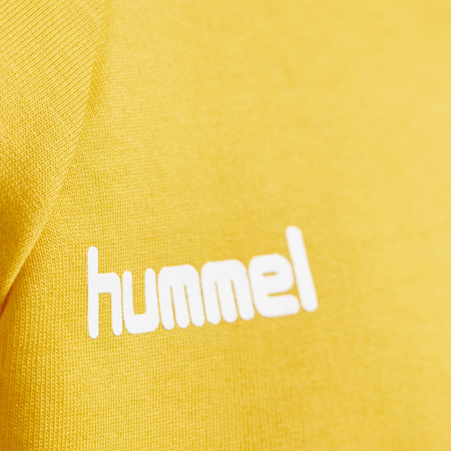HUMMEL GO KIDS COTTON HOODIE, SPORTS YELLOW, packshot