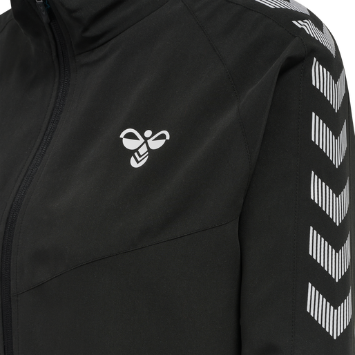 hmlGG12 TRACK JACKET WOMAN, BLACK hmlGG12 TRACK JACKET WOMAN, BLACK, packshot