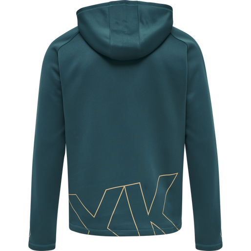 hmlCIMA XK HOODIE, BLUE CORAL, packshot
