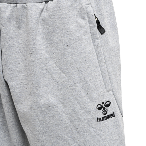 hmlMOVE GRID COTTON SHORTS, GREY MELANGE, packshot