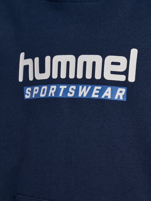 hmlJR LOGO HOODIE, DRESS BLUES hmlJR LOGO HOODIE, DRESS BLUES, packshot