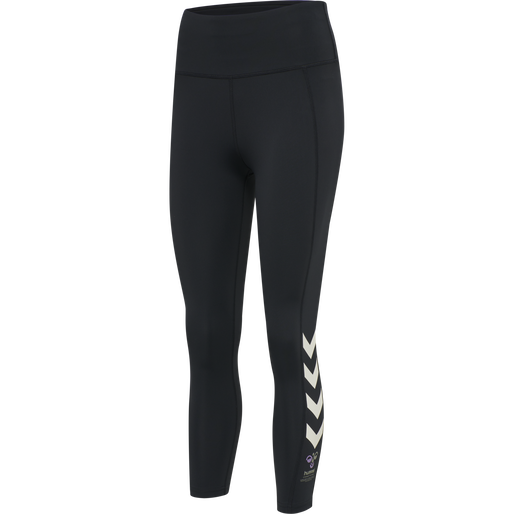 hmlMT MACI HIGH WAIST 7/8 TIGHTS, BLACK hmlMT MACI HIGH WAIST 7/8 TIGHTS, BLACK, packshot
