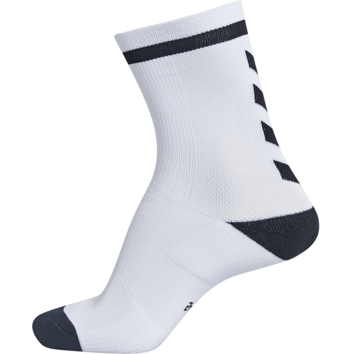 ELITE INDOOR SOCK LOW, WHITE/BLACK, packshot