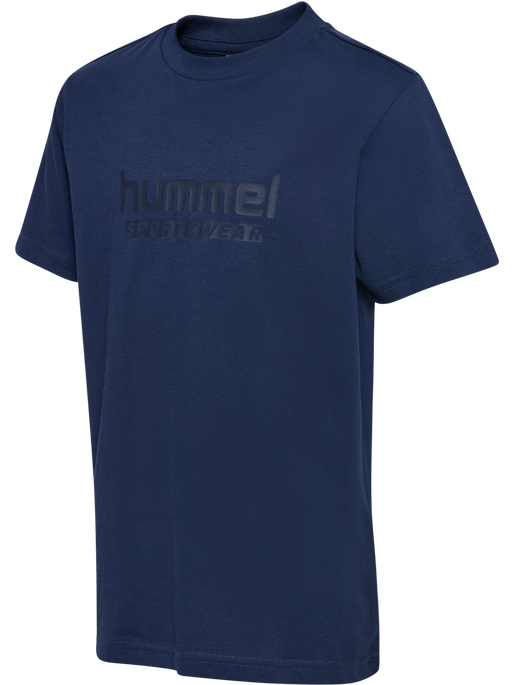 hmlJR BASE T-SHIRT S/S, DRESS BLUES, packshot
