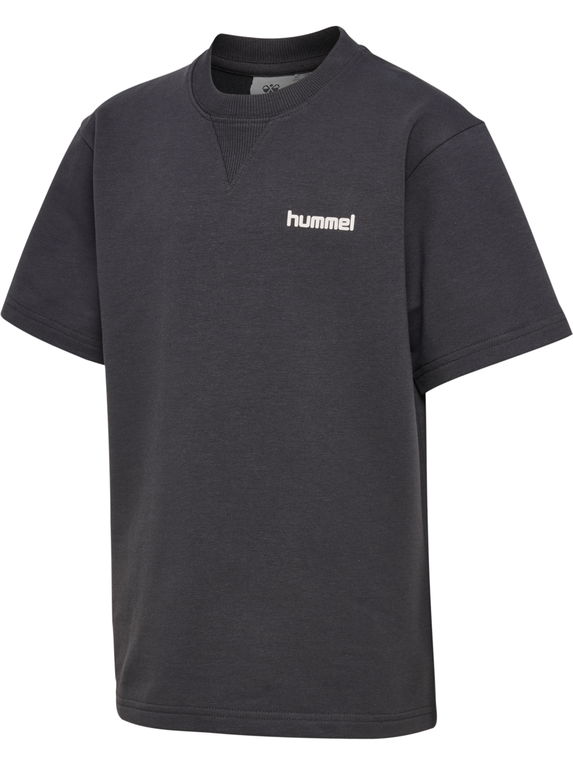 hmlJR LIGHT SWEAT T-SHIRT  S/S, EBONY, packshot
