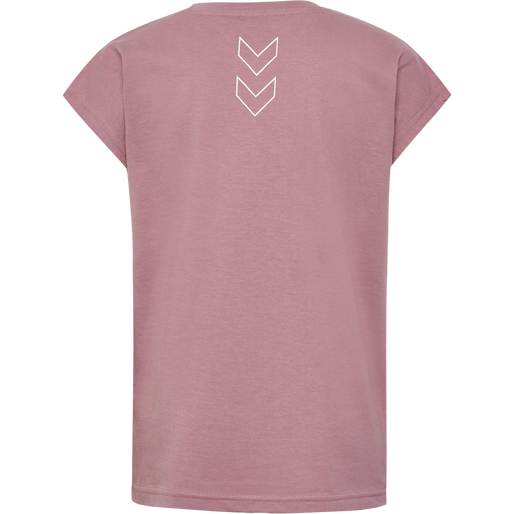 hmlBOXLINE T-SHIRT S/S 2 PK, GREY MELANGE/WOODROSE hmlBOXLINE T-SHIRT S/S 2 PK, GREY MELANGE/WOODROSE, packshot