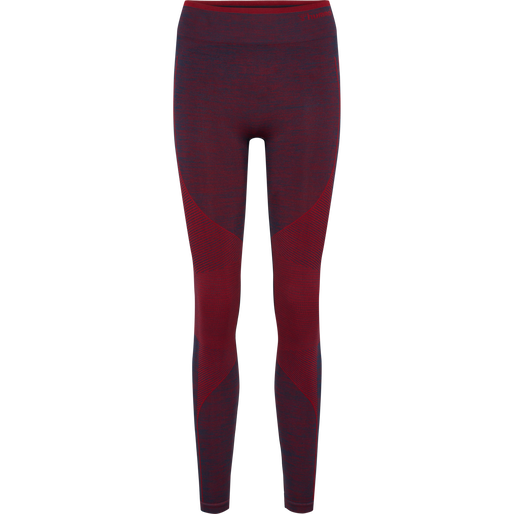 hmlMT ALY SEAMLESS HW TIGHTS, INSIGNIA BLUE/CABERNET MELANGE, packshot