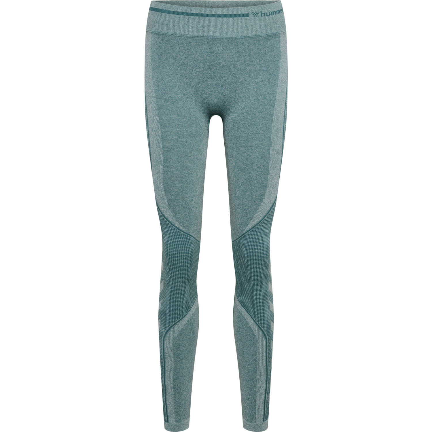 hmlMT LULU SEAMLESS SCRUNCH TIGHTS, NORTH ATLANTIC MELANGE, packshot