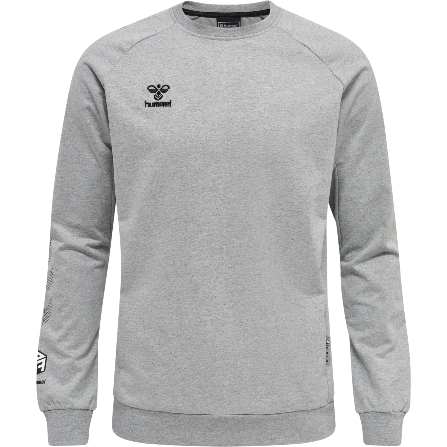 hmlMOVE GRID COTTON SWEATSHIRT, GREY MELANGE, packshot