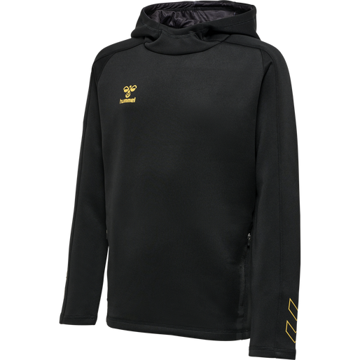 hmlCIMA XK HOODIE KIDS, BLACK hmlCIMA XK HOODIE KIDS, BLACK, packshot