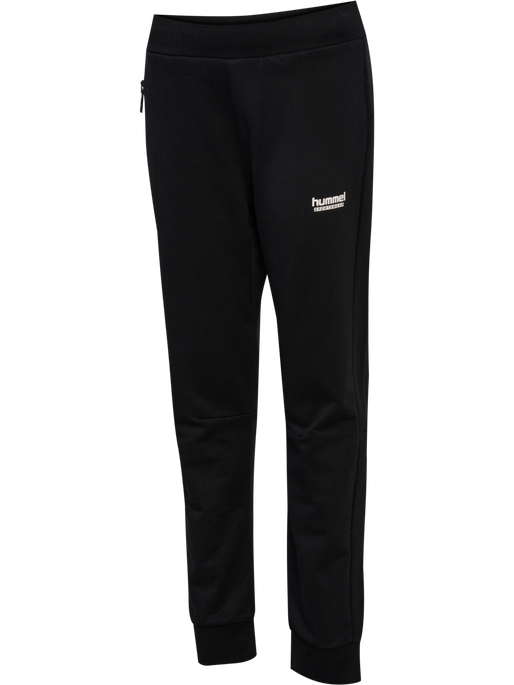 hmlJR REGULAR ADJ WAIST PANTS, BLACK hmlJR REGULAR ADJ WAIST PANTS, BLACK, packshot