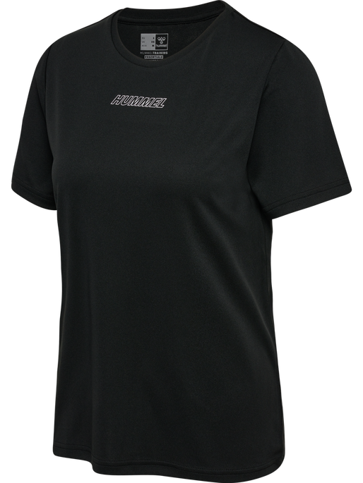 hmlTE TOLA T-SHIRT, BLACK hmlTE TOLA T-SHIRT, BLACK, packshot