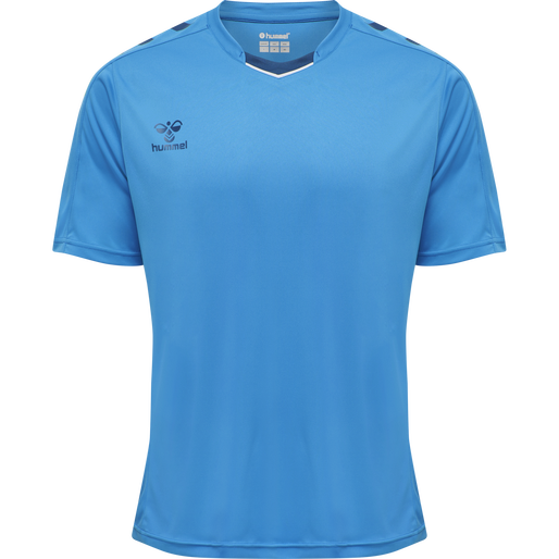hmlCORE XK POLY JERSEY S/S, BLUE DANUBE, packshot