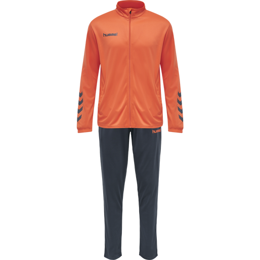 hmlPROMO POLY SUIT, NASTURTIUM/OMBRE BLUE, packshot