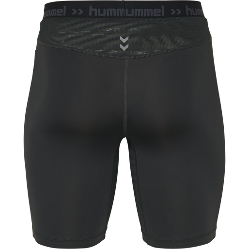 HUMMEL FIRST PERFORMANCE TIGHT SHORTS, BLACK, packshot