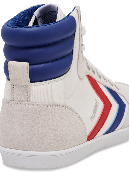 HUMMEL SLIMMER STADIL HIGH, WHITE/BLUE/RED/GUM, packshot