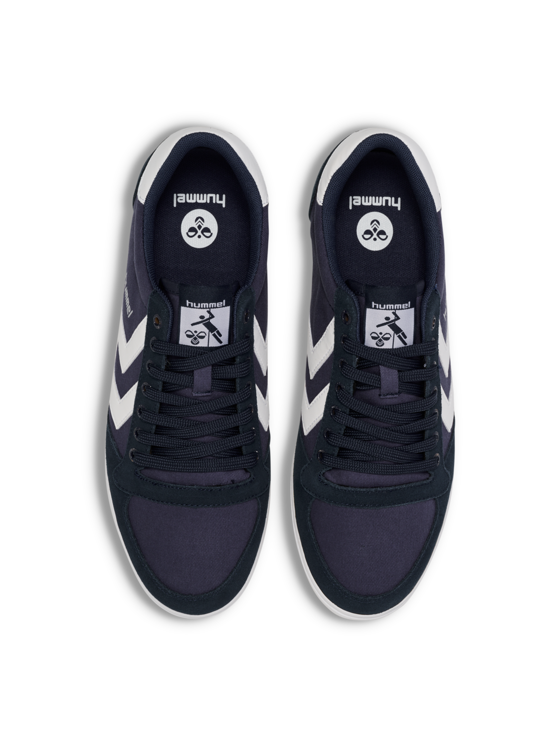 HUMMEL SLIMMER STADIL LOW, DRESS BLUES/WHITE KH, packshot