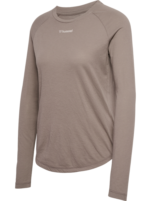 hmlMT VANJA T-SHIRT L/S, DRIFTWOOD, packshot