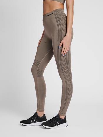 hmlSHAPING SEAMLESS MW TIGHTS, DRIFTWOOD, model