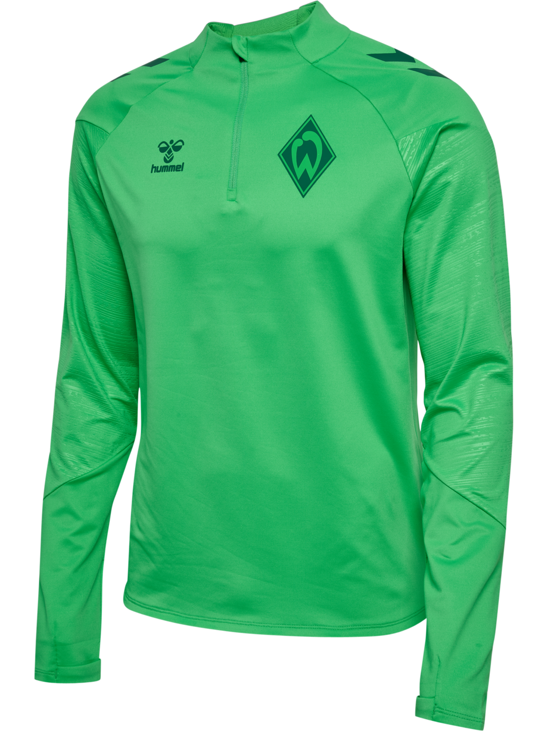 WER 26/27 TR PRO HALF ZIP, ISLAND GREEN WO SPONSOR, packshot
