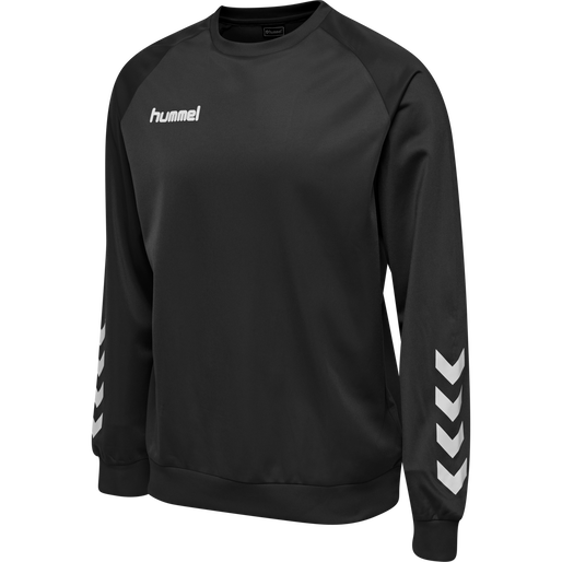 hmlPROMO KIDS POLY SWEATSHIRT, BLACK, packshot