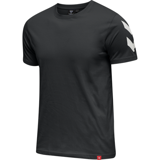 hmlLEGACY CHEVRON T-SHIRT, BLACK hmlLEGACY CHEVRON T-SHIRT, BLACK, packshot